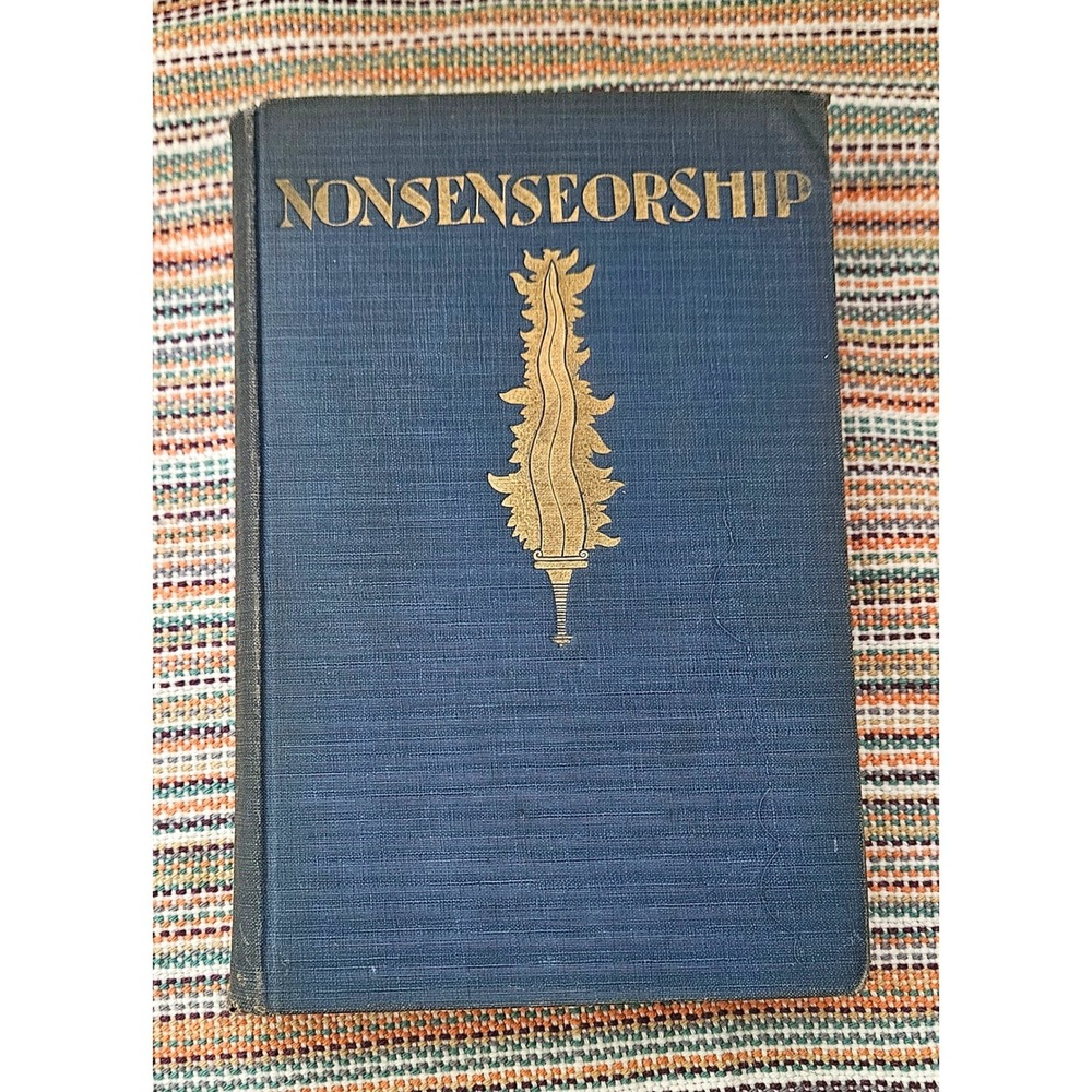Nonsenseorship 1922 First Edition Heywood Broun Dorothy Parker Ralph Barton Book